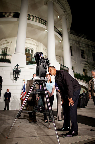 Obama Telescope Proof of the Moon's Continued Existence
