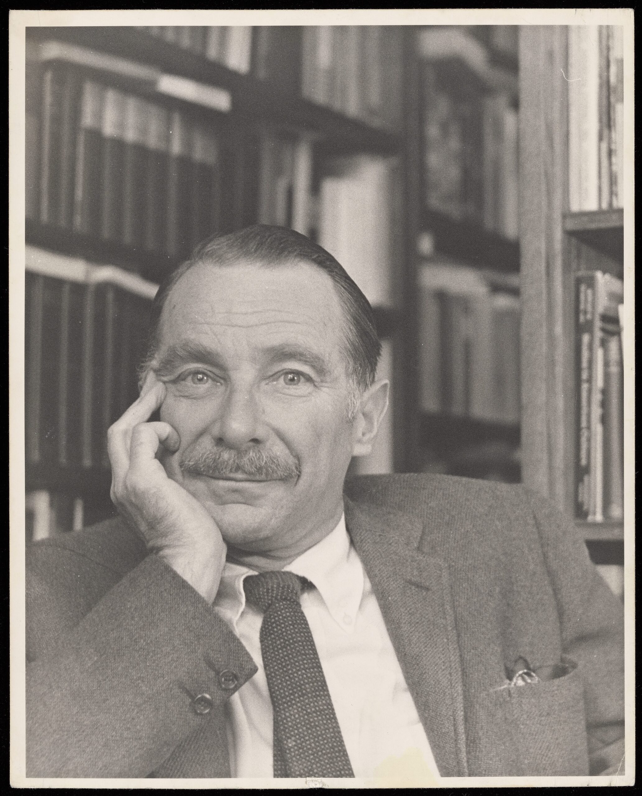 1960s Portrait of Norman Holmes Pearson in his office